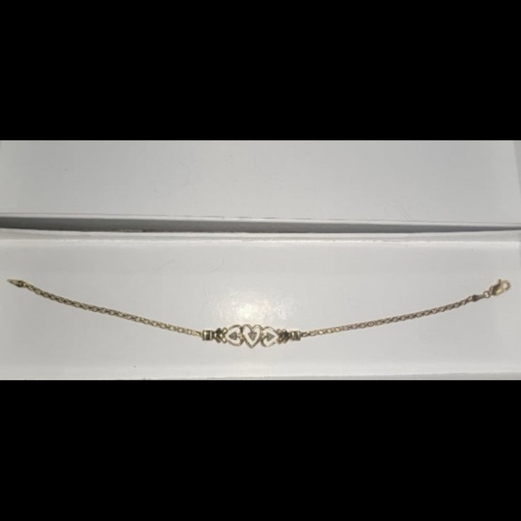 14k gold heart bracelet with real diamonds - Picture 3 of 5